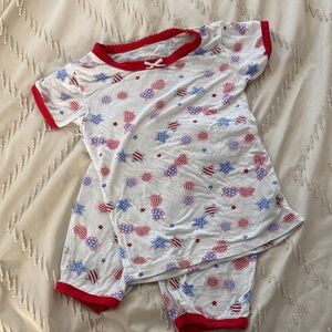 Patriotic Red, White, and Blue Milkberry Pajama Set